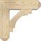 Ekena Millwork Merced Craftsman Rough Sawn Bracket w/ Offset Brace, Douglas Fir, 6"W x 18"D x 18"H BKT0604X18X18MRC04RDF - alternate 3